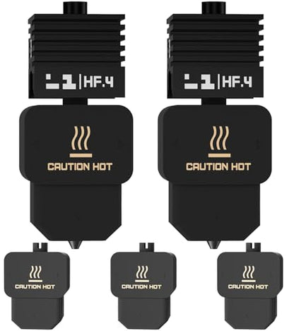 2 Pack BIQU Panda Juicer HF Hotend Print Head Kit for Bambu-Lab H2D/H2S/H2C/A1/A1 Mini 3D Printers Upgrade High Flow High Temperature Hot End 0.4mm Hardened Steel Nozzle with 5PCS Silicone Sock - size: Panda Juicer HFC(For H2D/H2S/H2C/A1/A1 Mini)