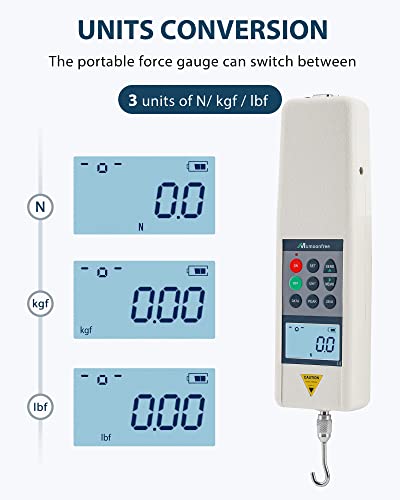 500N Digital Push Pull Force Gauge with USB Data Output