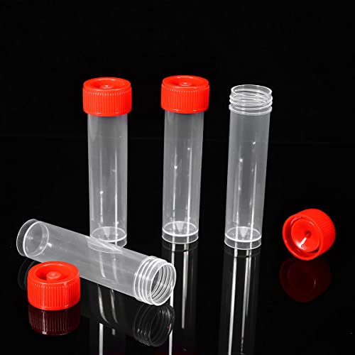 30ml Plastic Small Vials with Screw Caps Sample Tubes,PP Material, Free from DNase, RNase, Human DNA(30pcs) - style: 30ml 30pcs