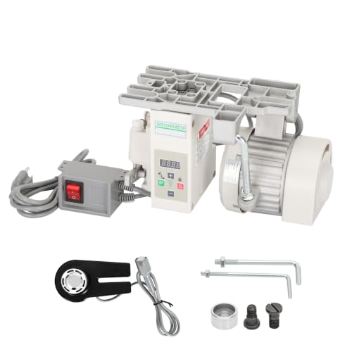 Sewing Machine Servo Motor 550W with Needle Positioner and Synchronizer, AC110V, 6000RPM, Servo Motor Sewing Machine with Controller and Foot Switch, Run CW and CCW, Low Noise, Energy Saving - color: 550W with Needle Positioner