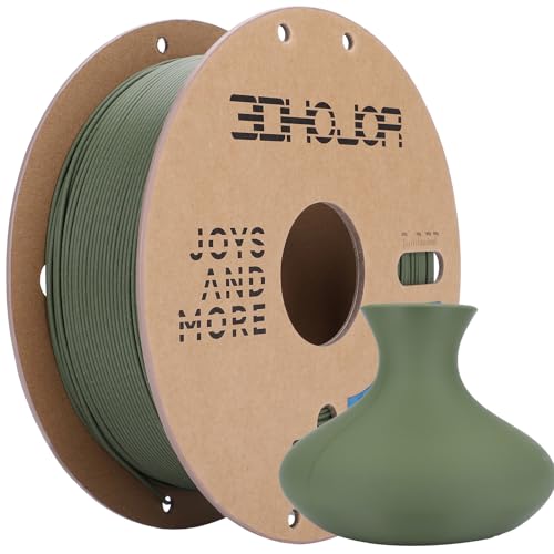 3DHoJor Matte PLA 3D Printing Filament Olive Green,1KG - color: Olive Green