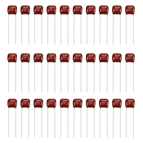MECCANIXITY 30 Pcs Metallized Polypropylene Film Capacitors 562J 0.0056UF - size: 562J 0.0056UF