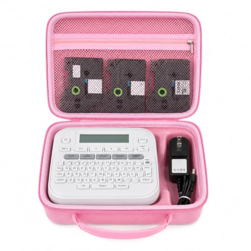 GWCASE Hard Label Maker Case for Brother P-Touch PT-D220/PT-D210, Case Only - color: Pink