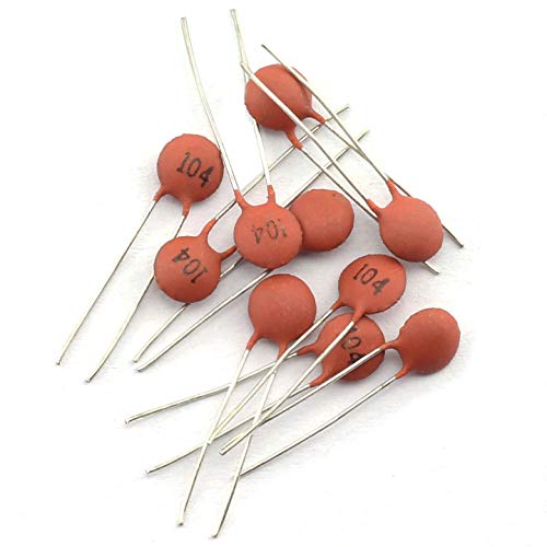 Tegg 300pcs Ceramic Capacitors Assorted Kit 2pF-0.1uF 30 Values Commonly Used Electronic Component DIY Assortment