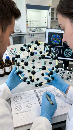 Molecular Model Kit (470 Pieces) – Organic & Inorganic Chemistry Set with 3D Orbitals sp3/sp2/sp/sp3 d/sp3 d2 Hybridization, Ball and Stick Model with 3D orbitals and noncovalent interactions
