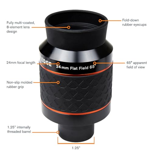 Celestron Ultima Edge 24mm 1.25" Eyepiece for Wide Deep-Sky Views