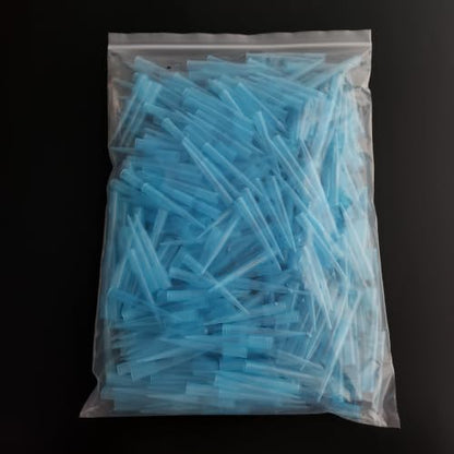 Pipette Tips 1000uL/1mL, 500 PCS Clear Blue Universal Plastic Pipettor Tips