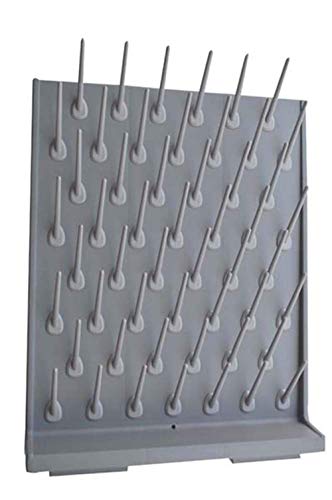 Lab Drying Rack 52 Pegboard, Grey - color: Gray, size: 52pegs