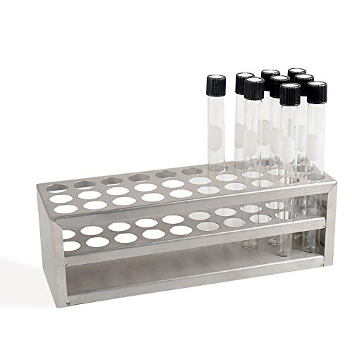 Tube Rack, Stainless Steel Material, 30Holes(3×10), Suitable for Tubes of Dia.≤18mm, TTR030-18-001 - style: 30 Holes, for Tubes of Dia.≤18mm