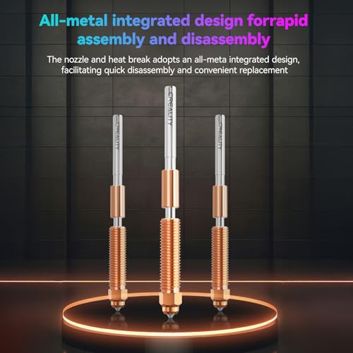 Creality Official K1/K1 MAX/K1C/K1 SE Hotend Kit New Version, Upgrade K1C Ceramic Heating Block Kit, Support 300°C High Temperature and 600mm/s Fast Speed Printing, for Creality K1 Series 3D Printers - style: K1 Series