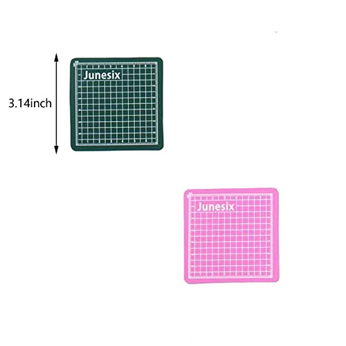 4PCS Mini Cutting Pad Self Healing Craft Mat Small Sewing Cutting Mat Non-Slip Mini Cut Board for Scrapbooking Quilting Sewing Accessories Green