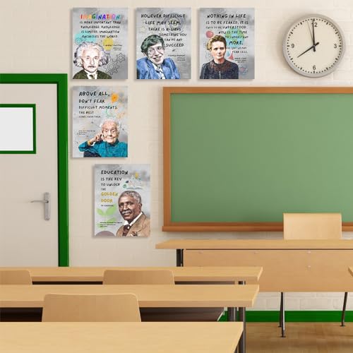 Famous Scientists Motivational Wall Art for Classroom Must Have Decor