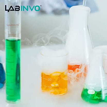 Low Form Graduated Glass Beaker, Vol.5000ml/5 liters, 3.3 Borosilicate Glass Beaker Set, IN-BKL5000 - style: 1 PC of 5000 mL