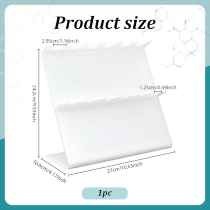 PH PandaHall Pipette Holder Stand, Lab Linear Pipette Stand Rack Hold up to 6 Pipettors Plastic Pipettor Holder Linear Micropipette Pipettor Stand for Scientific Experiment Biotechnology Lab Equipment