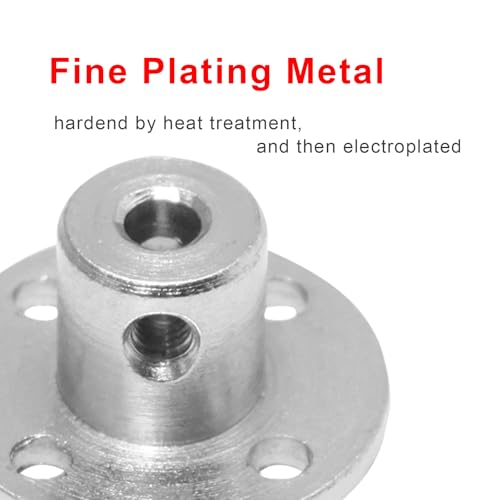 4mm Flange Shaft Coupling, 4 PCS - size: 4mm, style: 4PC