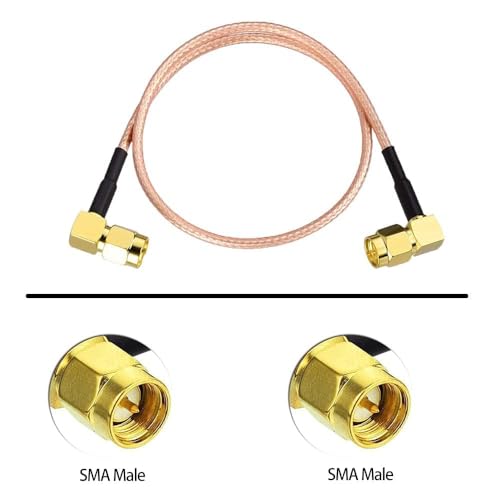 Superbat SMA Cable 3ft RG316 SMA Male to Male Right Angle Coax Cable 2-Pack - size: 36 in, style: Angle 2pcs