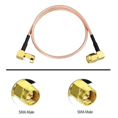 Superbat SMA Cable 3ft RG316 SMA Male to Male Right Angle Coax Cable 2-Pack - size: 36 in, style: Angle 2pcs