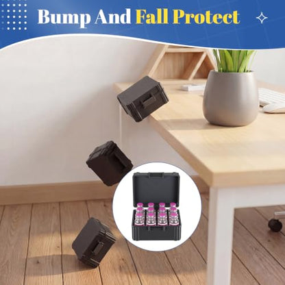12 Slot 30ml Bac Water Vial Case, Case Only, Black - color: Black, size: 6x5 Inch