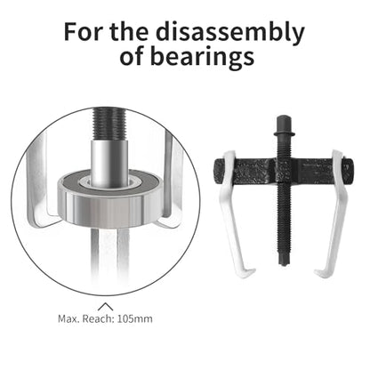 Beam 2 Jaw Puller 4" Bearing Gear Pullers, 115mm Hex Head Screw - size: 2Jaw 4In 110×115MM