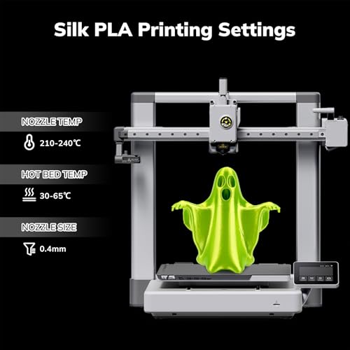 AMOLEN PLA 3D Printer Filament Silk PLA Filament 1.75mm Silk Filament Pack Black/Red Copper/Purple/Neon Green 3D Printing Filament Bundle for Holiday 3D Printing, 200gX 4 Spools - color: Black/Purple/Red Copper/Neon Green