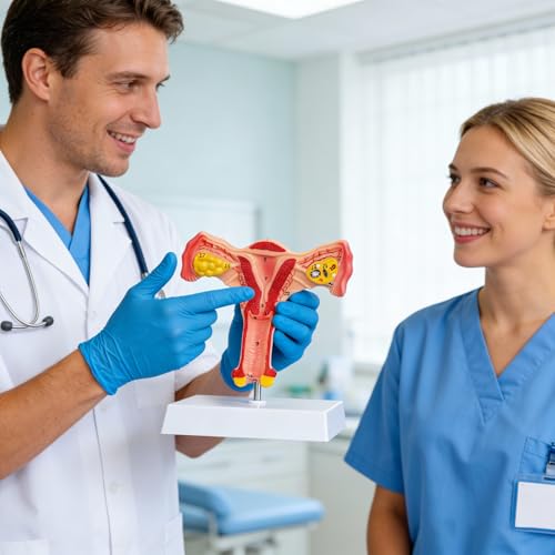 Human Uterus and Ovary Anatomical Model, Female Anatomy Organ for Education