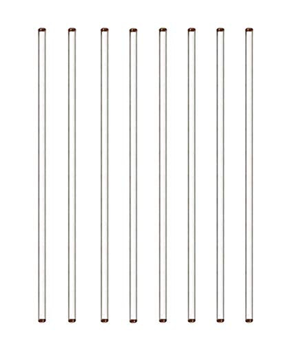 Glass Stirring Rod Glass Stir Stick 12" Length Glass Stir Rod with Both Ends Round 8pcs/pk