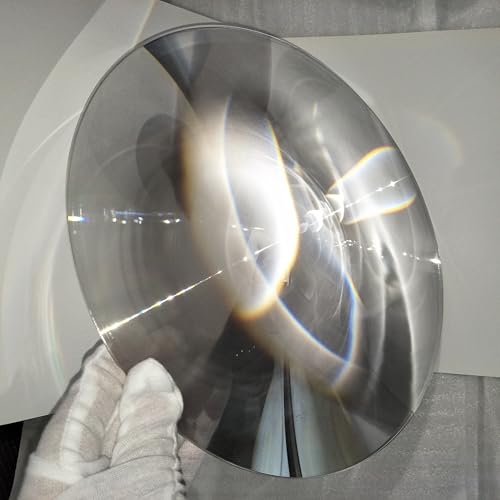 Six Seasons Φ300mm(11.81") Fresnel Lens, 600mm(23.62") Focal Length PMMA Large Magnifier for Optical Experiment & Solar Heating - size: Focal Length 600mm