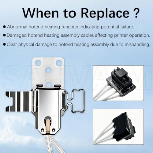 P2S Hotend Heating Assembly for Bambu Lab P2S, Ceramic Zirconia Base Hotend Heater, Direct Replacement P2S Hotend Parts, Stable Temperature & Reduced Heat Creep for Bambu Lab P2S 3D Printer - style: P2S Hotend Heating Assembly
