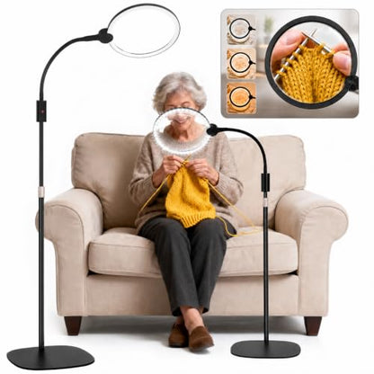 Extra Large Floor Magnifying Glass with Light and Stand