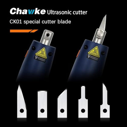 CK01 Ultrasonic Cutter Knife C5 Blade 100pcs | Narrow Chisel | for Fine Grooving, Detailed Carving, Shaping Foam, Plastic, Balsa & PCB Component Removal(C5-Narrow Chisel Blade) - style: C5-Narrow Chisel Blade