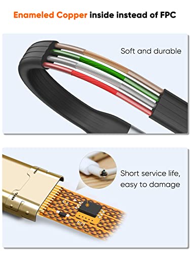 CableCreation iPhone Charging Cable, 15cm USB to Lightning Charging Cord - color: black