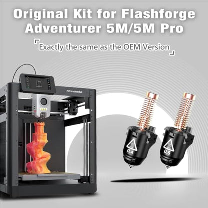 Original 3D Printer Nozzle 0.4mm 0.6mm for FLASHFORGE Adventurer 5M Hotend,3S Quick Detachable Nozzle,Up to 280℃ High Temp 32mm³/s High Flow Nozzle,Adventurer 5M Pro Nozzles Kit - style: 0.4mm+0.6mm