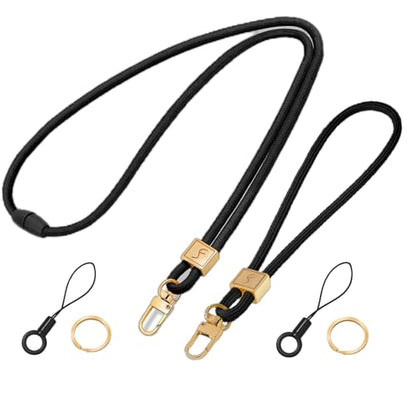 Fishent Lanyard, Cute Neck Lanyards for Keys ID Badges Holder, Keychain Key Teacher Lanyard with Safety Breakaway Buckle for Women Men, Black-2 - color: Black-2