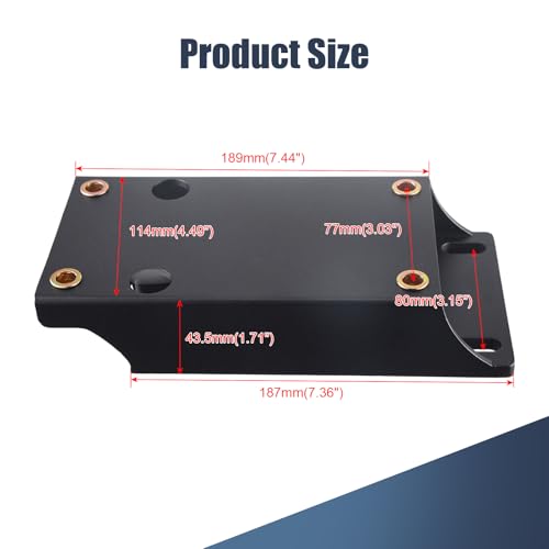 Aluminum Riser Plate 1.75" for Go Kart Mini Bike Engine - size: Aluminum Riser Plate