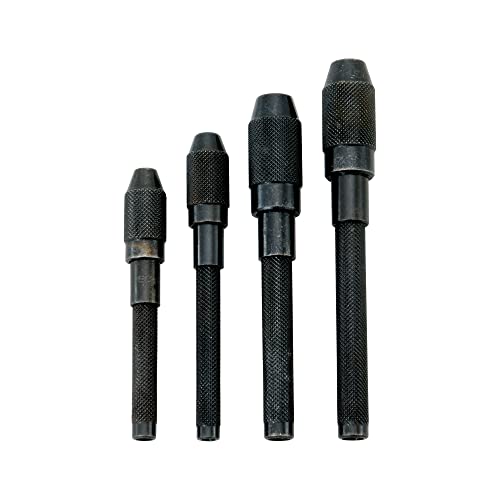 Eclipse Professional Tools 120 Set of 4 Pin Vises (121, 122, 123, 124), Black - size: Set of 4 (0 - 5mm)