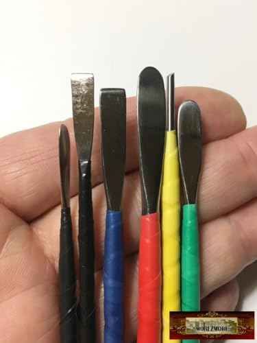 Morezmore M00643 6pc Miniature Sculpting Detail Clay Micro Tools Spatulas