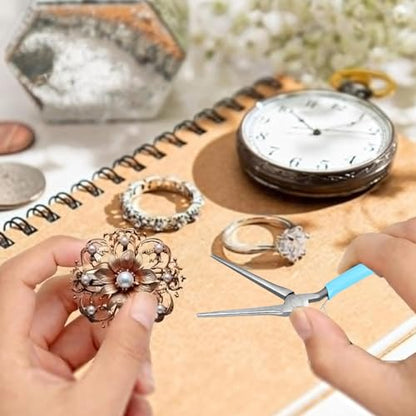 Long Needle Nose Pliers Multipurpose Long Nose Pliers 4.5Inches Small Needle Nose Pliers for Jewelry Making with Comfort Grip Jewelry Pliers for Handmade Craft Wire Wrapping