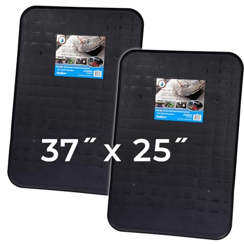 Scepter 37" L x 25" W Heavy Duty Utility Drip Tray, Black, 2-Pack