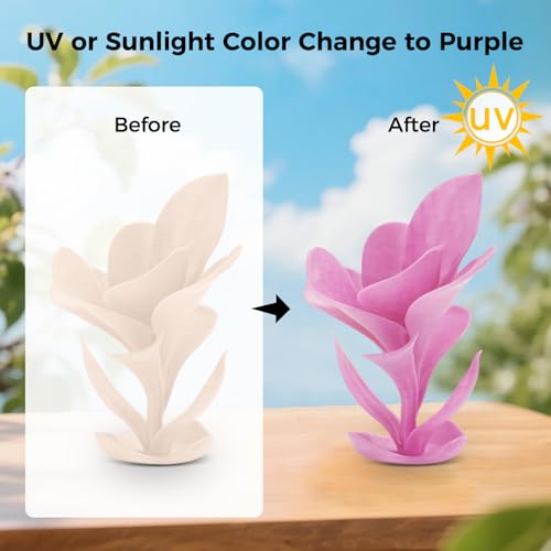 Comgrow 3D Printer Photosensitive Filament Single Color Light Change PLA - color: Light Change Purple