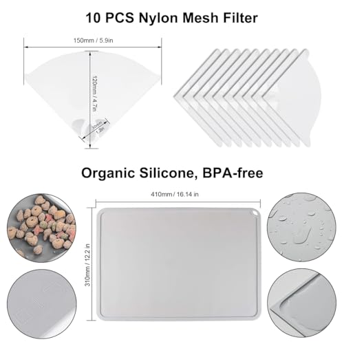 Resin 3D Printer Accessories Kit for Cleanup with Funnel & Silicone Mat