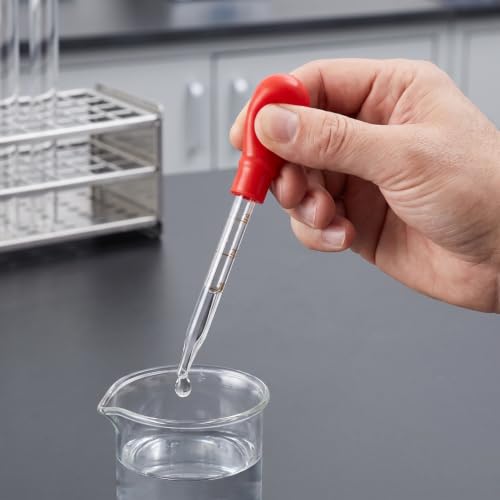 ULTECHNOVO 50Pcs Red Silicone Pipette Bulb Caps for Glass Dropper Tubes