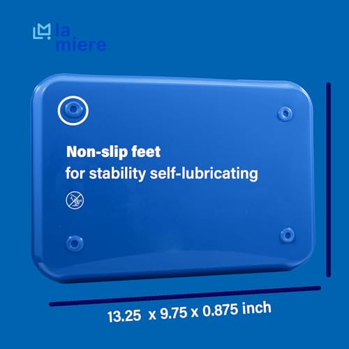 LA MIERE 8Pcs Autoclavable Dental Procedure Tray Lockable Set up Flat Trays Size B (Ritter),Plastic Instrument B-Lok Flat Trays, 13.25 x 9.75X 0.875 Inches (8, Electric Blue) - color: Electric Blue, size: 8