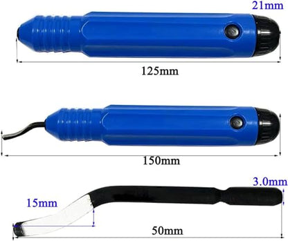 1Pc Blue Stainless Steel NB1100 Deburring Tool Kit Precision Edge Burr Removal on Copper,Iron, Brass,and PVC Plumbing Pipes,3D Printing Plastics,Resin Art,Metal Work,Deburring Cutters Cutting Tools