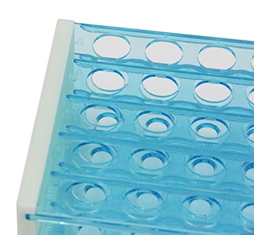 50 Positions Plastic Test Tube Stand Bracket Rack Detachable Centrifuge Tube Rack (16mm Hole) - size: 16mm Hole
