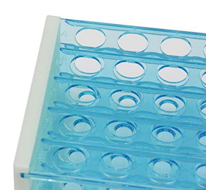 50 Positions Plastic Test Tube Stand Bracket Rack Detachable Centrifuge Tube Rack (16mm Hole) - size: 16mm Hole