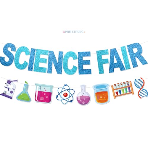 Science Fair Banner - NO DIY Welcome to Our Science Fair Bulletin Board Decorations For Classroom Office Décor Glitter