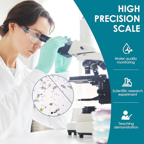Sedgwick-Rafter Plankton Counting Chamber, Microscope Slide for Phytoplankton/Zooplankton Analysis, Laboratory Water Quality Testing Equipment (0.25ml 400Grid) - size: 0.25ml 400Grid
