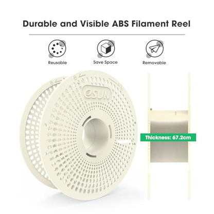 eSUN Upgraded eSpool+ Reusable and Detachable Refilament Reel, ABS Hollow Filament Holder, Easy-to-use Replacement Storage Spool, 1 Pack, 200x 67.2mm