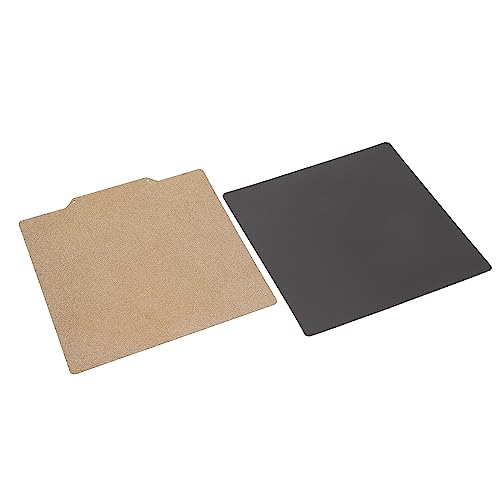 3D Printer Build Plate 200x200mm, Double Sided PEI Powder Sprayed Spring Steel Flexible Magnetic Heated Bed Platform, Removable Print Surface for PLA ABS TPU PETG