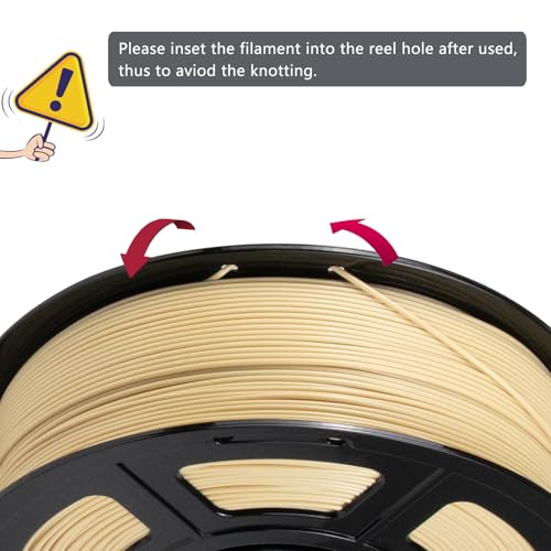 iSANMATE ASA Filament 1.75mm Beige 1KG, UV & Weather Resistant 3D Printer Filament Perfect for Outdoor Functional Parts, Dimensional Accuracy +/- 0.02mm, 1kg Spool (2.2lbs) - color: Beige